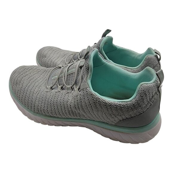 Athletic Works Shoes Women's Size 10 Gray Bungee Slip-On Sneakers - Picture 9 of 11